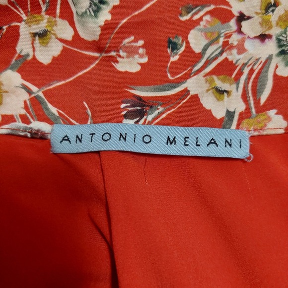 Antonio Melani Womens Size 2 Fitted Pencil Skirt Floral Lined Waistband Back Zip - Picture 9 of 11